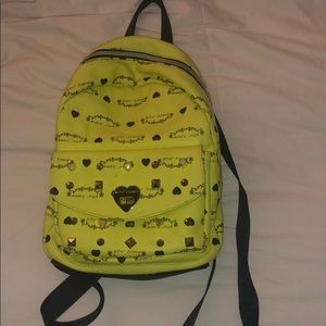 cute yellow betsey johnson backpack